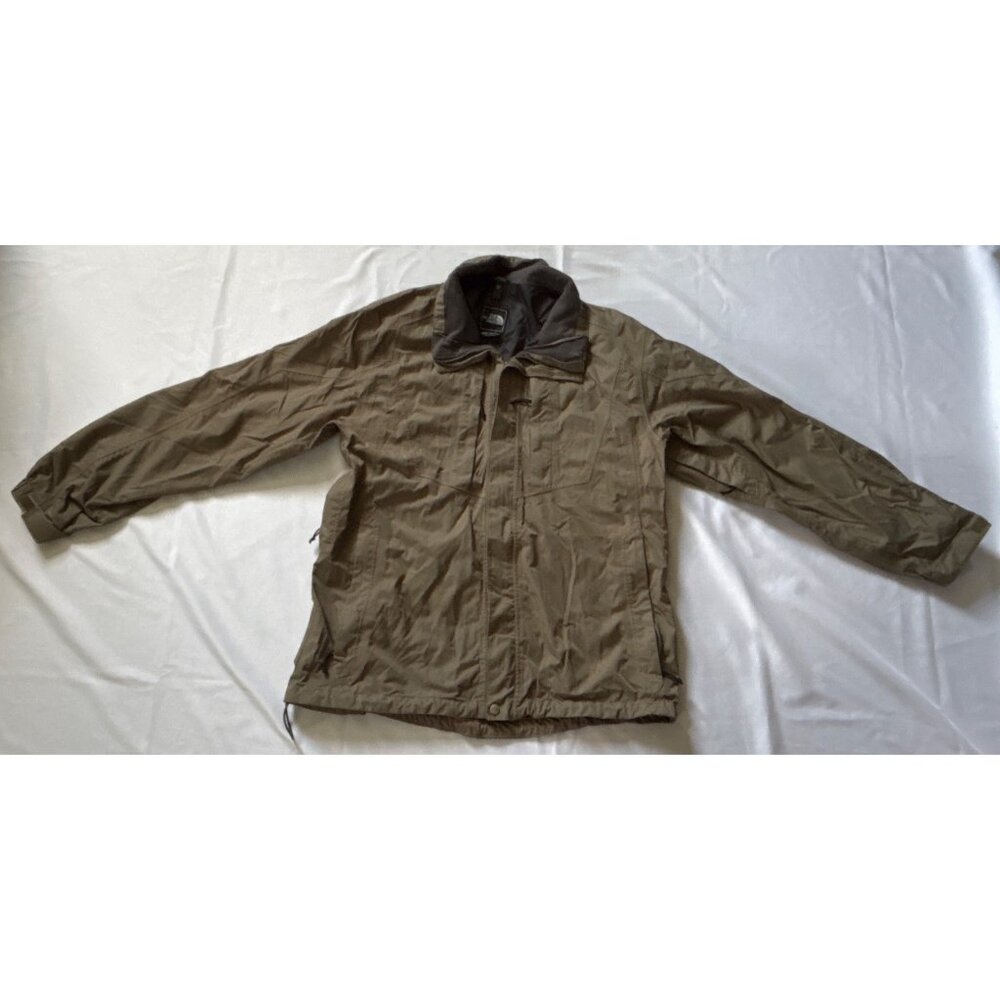 The North Face Mens Green Jacket XL, Zipper & Snap Closures Adjustable Hem